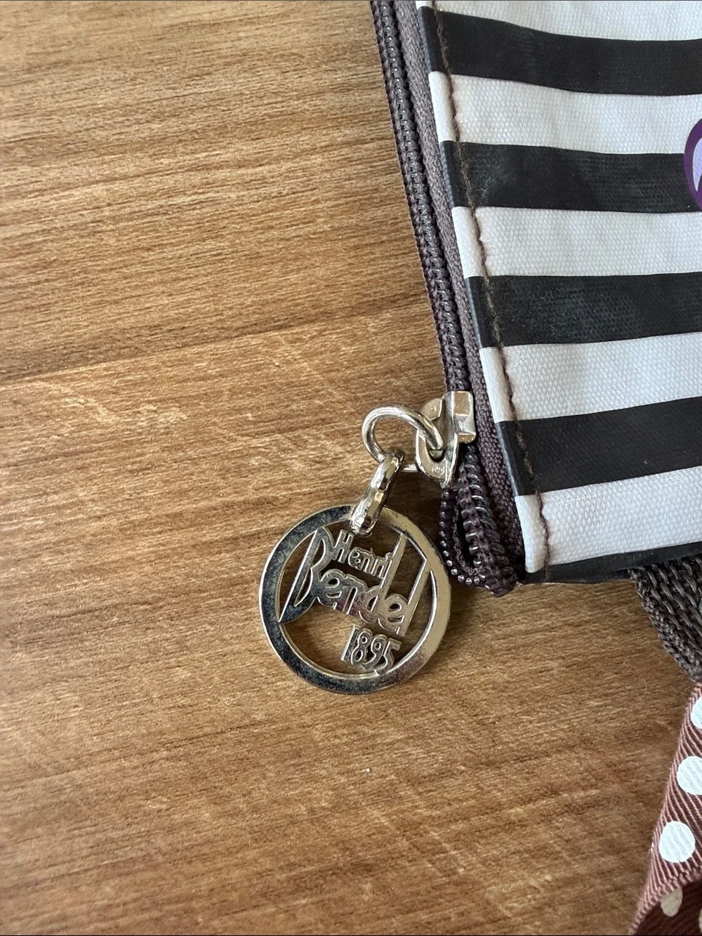 henri bendel Striped Cosmetic Pouch